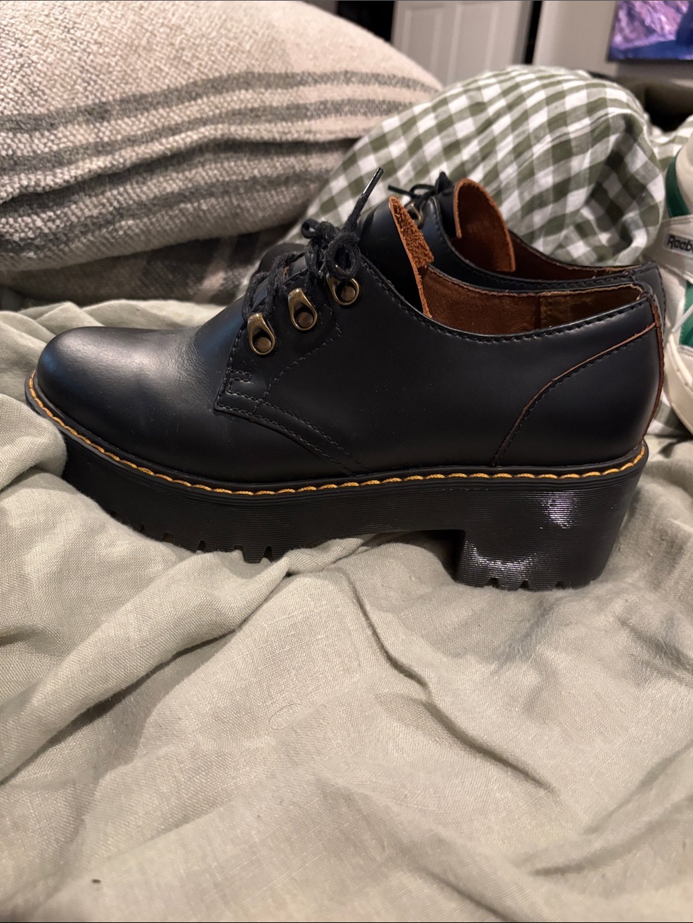 Dr. Martens Women’s Black Chunky Oxford Lace-Up Shoe